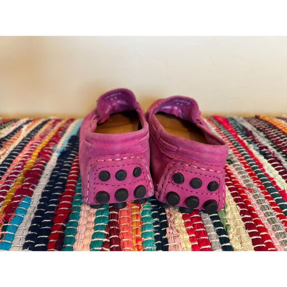 Mercanti Fiorentini Pink Magenta Suede Driving Loafers Sz 8.5 Made in Brazil - Picture 5 of 7